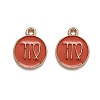 Alloy Enamel Pendants ENAM-S124-01B-12B-1