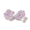 UV Plating Rainbow Iridescent Acrylic Beads LS-PACR-M002-01D-5