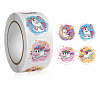 4 Patterns Cartoon Stickers Roll LS-UNIC-PW0001-009B-1