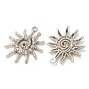 Alloy Rhinestone Pendants RB-CBAA987-19P-2
