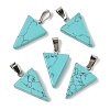 Synthetic Turquoise Pendants G-B127-04P-03-1