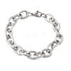 201 Stainless Steel Cable Chain Bracelets STAS-T077-01P-4