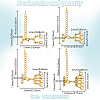 8Pcs 4 Styles Zinc Alloy Lobster Claw Clasps FIND-GO0003-31A-2