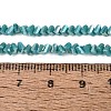 Electroplate Opaque Glass Beads Strands EGLA-Q139-01A-C16-4
