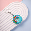 Rainbow Donut PVC Bag Keychain PW-WG14CEE-04-1