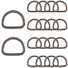 20Pcs Iron D Rings IFIN-SP0001-21A-B-1