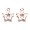 Alloy Enamel Pendants X-ENAM-S121-027-2