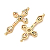 Brass Micro Pave Colorful Cubic Zirconia Connector Charms CU-CBA4579-08G-A-3