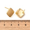 Brass Stud Earrings KK-K294-33G-2