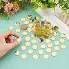   100Pcs Gold Acrylic Mirror Wall Stickers AJEW-PH0004-90B-3