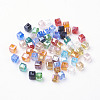 Electroplate Glass Beads X-EGLA-D018-4x4mm-M3-1