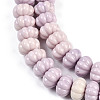 Synthetic Shell Dyed Carved Beads Strands SHEL-K007-10-3