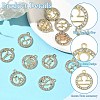 12Pcs 12 Styles Zinc Alloy Crystal Rhinestone Pendants FIND-YW0010-43-5