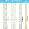 4 Styles Polyester Lace Trim OCOR-GF0005-25C-2