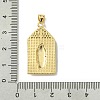 Real 18K Gold Plated Brass Micro Pave Clear Cubic Zirconia Pendants KK-H472-36A-G-3