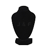 MDF Covered with Velveteen Bust Shaped Necklace Display Stands ODIS-S015-01A-1