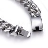 304 Stainless Steel Curb Chains Bracelets BJEW-E346-21P-3