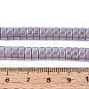 AB Color Plated Opaque Glass Beads Strands GLAA-T026-3x6mm-P15-4