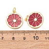 Brass Enamel Pendants KK-H072-14G-04-6