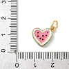 Brass Enamel Pendants X-KK-H523-01D-G-3