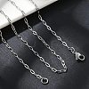 Non-Tarnish 304 Stainless Steel Paperclip Chain Necklace with Lobster Claw Clasps for Men Women X-NJEW-H205-03P-01-3