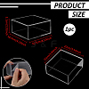 Square Transparent Acrylic Jewelry Packing Boxes with Lid CON-WH0085-169-2