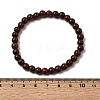 Natural Coffee Jasper Beads Bracelets BJEW-A153-01A-5