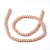 AB Color Plated Electroplate Solid Color Crystal Glass Rondelle Bead Strands X-EGLA-F045A-02AB-4