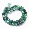 Natural Striped Agate/Banded Agate Beads X1-G-G582-8mm-58-2