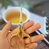 Plum Blossom Pattern Stainless Steel with Plating Zinc Alloy Scissor PW-WG83203-01-1