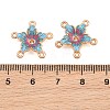 Alloy Enamel Chandelier Component Links AL-CBA8479-12KCG-01-3