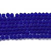 Imitate Austrian Crystal Frosted Glass Beads Strands X-EGLA-A039-T6mm-MD06-1