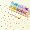 50G 10 Colors Baking Paint Glass Seed Beads SEED-YW0002-51B-3