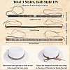 CRASPIRE 3Pcs 3 Styles Crystal Rhinestone Southwestern Cowboy Hat Belt DIY-CP0009-17A-2