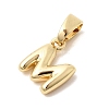 Brass Letter Charms KK-G554-22G-M-2
