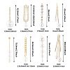 Biyun 16Pcs 8 Style Brass Pendants FIND-BY0001-11-2