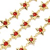 Brass Glass Link Chains CHC-R001-06G-05-1
