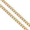 3MM 304 Stainless Steel Curb Chain Bracelet Making AJEW-JB01464-02-3