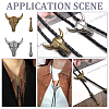 12Pcs 2 Colors Zinc Alloy Bolo Tie Slide Clasps FIND-ME0003-47-5