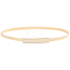 Iron & Resin Rhinestones Waist Chain Belts for Women Ladies Dress AJEW-WH20072-04G-1