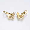 Brass Micro Pave Cubic Zirconia Charms RB-I077-08G-RS-2