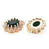 Brass Micro Pave Cubic Zirconia Charms KK-N232-300A-2