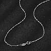 925 Sterling Silver Twisted Bar Link Chain Necklaces NJEW-H056-01B-P-2