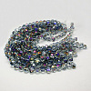 Electroplate Glass Beads X-EGLA-D025-2-2