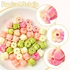 40Pcs 4 Styles Synthetic Coral Dyed Beads CORA-YW0001-04-2