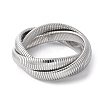 304 Stainless Steel Stretch Bracelets BJEW-A031-01E-P-1