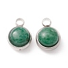 Natural Green Aventurine Charms G-K325-01P-07-2