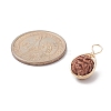 Natural Rudraksha Copper Wire Wrapped Pendants PALLOY-JF02066-02-4