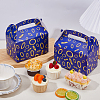 12Pcs Ring Printed Cardboard Paper Packing Boxes with Die Cut Hole Handles CON-WH0085-187-5