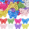 32Pcs Dyed Wood Connector Charms FIND-SC0011-10-1